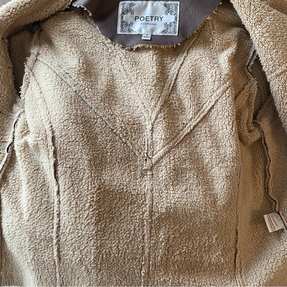 Poetry Clothing Faux Leather Jacket - Picture 3 of 4